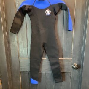 Blue and Black Wetsuit